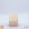 Lisse en bois - L20 - 1-3/4" x 2-1/2" - Pin blanc noueux | Wood shoe rail - L20 - 1-3/4" x 2-1/2" - Knotty white pine