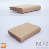 Nez de palier en bois - M72 - 1-1/16" x 4-1/4" -  Pour plancher 3/4" - Chêne rouge | Wood nosing - M72 - 1-1/16" x 4-1/4" - For 3/4" flooring - Red oak