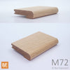 Nez de palier en bois - M72 - 1-1/16" x 4-1/4" -  Pour plancher 3/4" - Chêne rouge | Wood nosing - M72 - 1-1/16" x 4-1/4" - For 3/4" flooring - Red oak