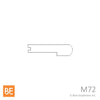 Nez de palier en bois - M72 - 1-1/16" x 4-1/4" -  Pour plancher 3/4" - Dessin | Wood nosing - M72 - 1-1/16" x 4-1/4" - For 3/4" flooring - Technical drawing