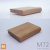 Nez de palier en bois - M72 - 1-1/16" x 4-1/4" -  Pour plancher 3/4" - Merisier | Wood nosing - M72 - 1-1/16" x 4-1/4" - For 3/4" flooring - Yellow birch
