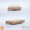 Nez de palier en bois - M72Z Zen - 1-1/16" x 4-1/4" -  Pour plancher 3/4" - Chêne rouge | Wood nosing - M72Z Zen - 1-1/16" x 4-1/4" - For 3/4" flooring - Red oak