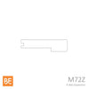 Nez de palier en bois - M72Z Zen - 1-1/16" x 4-1/4" -  Pour plancher 3/4" - Dessin technique | Wood nosing - M72Z Zen - 1-1/16" x 4-1/4" - For 3/4" flooring - Technical drawing
