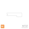 Nez de palier en bois - M72Z Zen - 1-1/16" x 4-1/4" -  Pour plancher 3/4" - Dessin technique | Wood nosing - M72Z Zen - 1-1/16" x 4-1/4" - For 3/4" flooring - Technical drawing