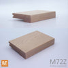 Nez de palier en bois - M72Z Zen - 1-1/16" x 4-1/4" -  Pour plancher 3/4" - Érable | Wood nosing - M72Z Zen - 1-1/16" x 4-1/4" - For 3/4" flooring - Maple