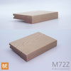 Nez de palier en bois - M72Z Zen - 1-1/16" x 4-1/4" -  Pour plancher 3/4" - Érable | Wood nosing - M72Z Zen - 1-1/16" x 4-1/4" - For 3/4" flooring - Maple
