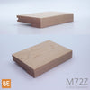 Nez de palier en bois - M72Z Zen - 1-1/16" x 4-1/4" -  Pour plancher 3/4" - Érable | Wood nosing - M72Z Zen - 1-1/16" x 4-1/4" - For 3/4" flooring - Maple
