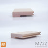 Nez de palier en bois - M72Z Zen - 1-1/16" x 4-1/4" -  Pour plancher 3/4" - Érable | Wood nosing - M72Z Zen - 1-1/16" x 4-1/4" - For 3/4" flooring - Maple