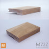 Nez de palier en bois - M72Z Zen - 1-1/16" x 4-1/4" -  Pour plancher 3/4" - Merisier | Wood nosing - M72Z Zen - 1-1/16" x 4-1/4" - For 3/4" flooring - Yellow birch