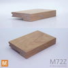 Nez de palier en bois - M72Z Zen - 1-1/16" x 4-1/4" -  Pour plancher 3/4" - Merisier | Wood nosing - M72Z Zen - 1-1/16" x 4-1/4" - For 3/4" flooring - Yellow birch