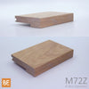Nez de palier en bois - M72Z Zen - 1-1/16" x 4-1/4" -  Pour plancher 3/4" - Merisier | Wood nosing - M72Z Zen - 1-1/16" x 4-1/4" - For 3/4" flooring - Yellow birch