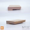 Nez de palier en bois - M72Z Zen - 1-1/16" x 4-1/4" -  Pour plancher 3/4" - Merisier | Wood nosing - M72Z Zen - 1-1/16" x 4-1/4" - For 3/4" flooring - Yellow birch