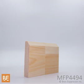 Cadrage en bois - MFP4494 Zen - 3/4 x 3-1/2 - Pin blanc jointé | Wood casing - MFP494 Zen - 3/4 x 3-1/2 - Jointed white pine