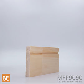 Cadrage en bois - MFP9090 Encoche - 5/8 x 3 - Pin blanc jointé | Wood casing - MFP9090 Grooved - 5/8 x 3 - Jointed white pine