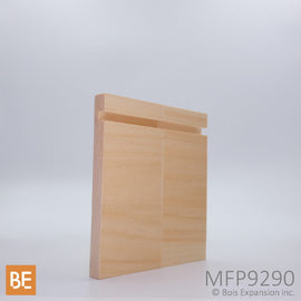 Plinthe en bois - MFP9290 Encoche - 1/2 x 5 - Pin blanc jointé | Wood baseboard - MFP9290 Grooved - 1/2 x 5 - Jointed white pine