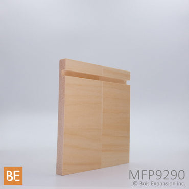 Plinthe en bois - MFP9290 Encoche - 1/2 x 5 - Pin blanc jointé | Wood baseboard - MFP9290 Grooved - 1/2 x 5 - Jointed white pine