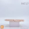 Planche murale en bois - Patron 17 - Lambris 5/8 x 3-1/4 - Pin rouge noueux | Wood siding paneling - Standard pattern 17 - 5/8 x 3-1/4 - Knotty red pine