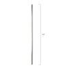 Barreau d'escalier en métal - Carré simple TL12A/TL58 - 5/8" x 44" - Acier
