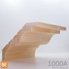Corniche en bois - 1000A Faubourg - Réversible - 1-3/8 x 7-1/2 - Pin blanc jointé | Wood crown moulding - 1000A Faubourg - Reversible - 1-3/8 x 7-1/2 - Jointed white pine