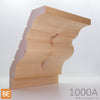 Corniche en bois - 1000A Faubourg - Réversible - 1-3/8 x 7-1/2 - Pin blanc noueux | Wood crown moulding - 1000A Faubourg - Reversible - 1-3/8 x 7-1/2 - Knotty white pine