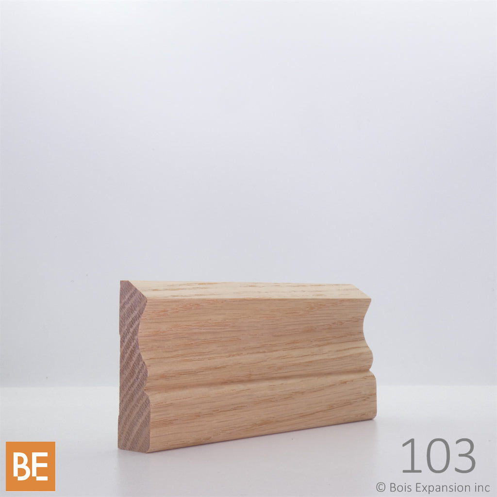 Cadrage en bois - 103 St-Laurent - 3/4 x 2-1/2 - Chêne rouge | Wood Casing - 103 St-Laurent - 3/4 x 2-1/2 - Red Oak