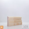 Cadrage en bois - 103 St-Laurent - 3/4 x 2-1/2 - Pin blanc jointé | Wood Casing - 103 St-Laurent - 3/4 x 2-1/2 - Jointed White Pine