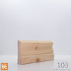 Cadrage en bois - 103 St-Laurent - 3/4 x 2-1/2 - Pin blanc noueux | Wood Casing - 103 St-Laurent - 3/4 x 2-1/2 - Knotty White Pine