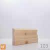 Cadrage en bois - 103 St-Laurent - 3/4 x 2-1/2 - Pin blanc noueux | Wood Casing - 103 St-Laurent - 3/4 x 2-1/2 - Knotty White Pine