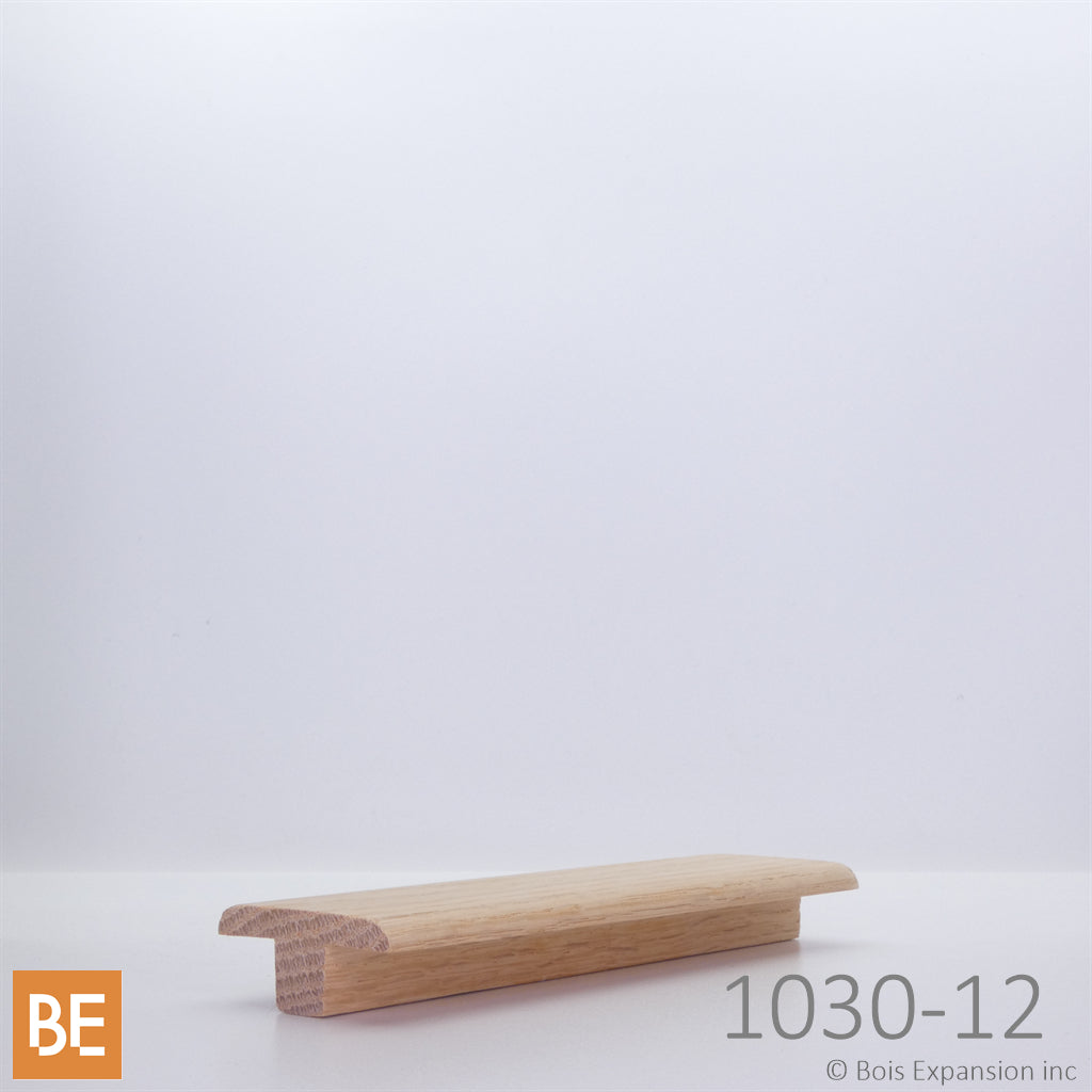 Moulure en T - 1030-12 - Transition pour plancher 12 mm - 5/8 x 1-5/8 - Chêne rouge | Wood T-moulding - 12 mm flooring transition - Red oak