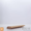 Réducteur - 1032-8 - Transition pour plancher 8 mm - 1/2 x 1-5/8 - Chêne rouge | Wood reducer - 8 mm flooring transition - Red oak