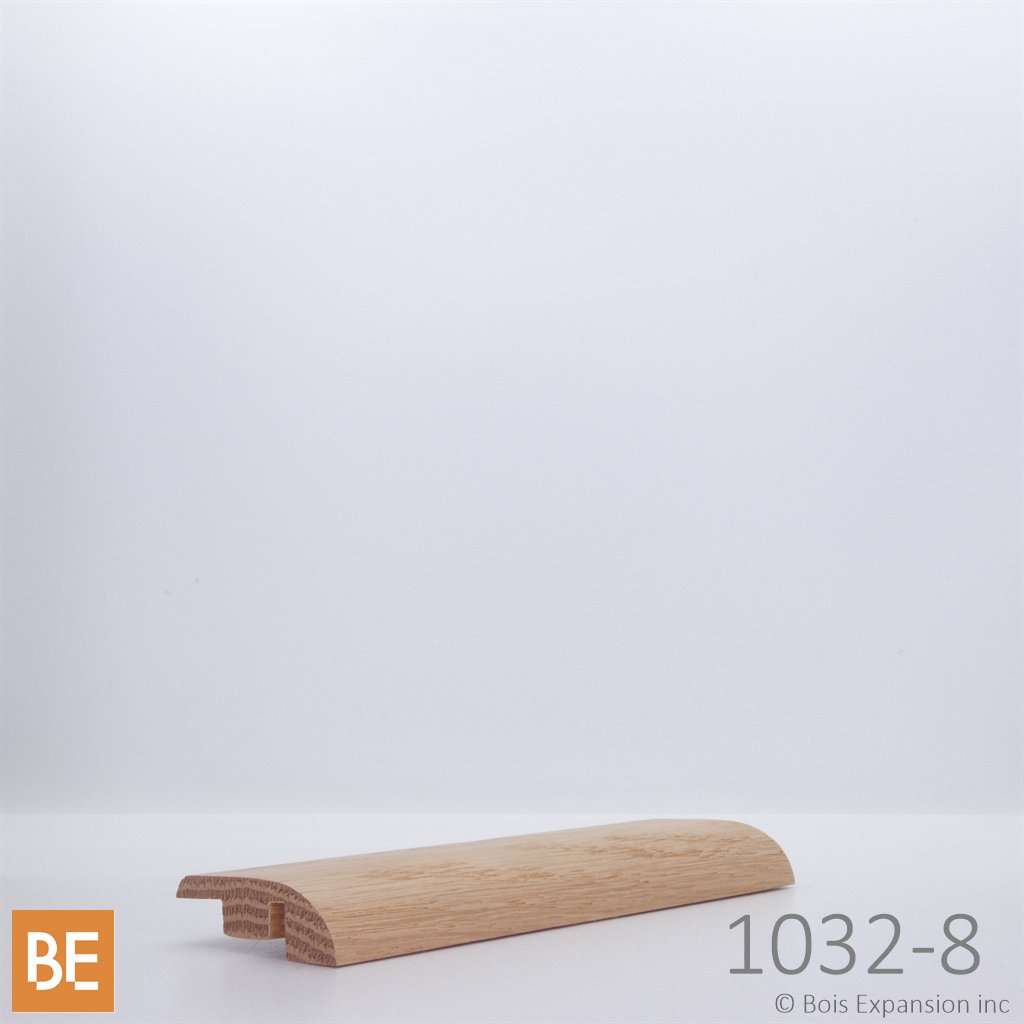 Réducteur - 1032-8 - Transition pour plancher 8 mm - 1/2 x 1-5/8 - Chêne rouge | Wood reducer - 8 mm flooring transition - Red oak