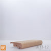 Nez de palier - 1033-12 - Transition pour plancher 12 mm - 3/4 x 2-1/2 - Chêne rouge | Wood nosing - 12 mm flooring transition - Red oak