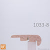 Nez de palier - 1033-8 - Transition pour plancher 8 mm - 3/4 x 2-1/2 - Merisier | Wood nosing - 8 mm flooring transition - Yellow birch