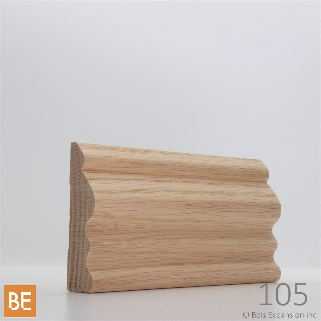 Cadrage en bois - 105 Château - 3/4 x 2-3/4 - Chêne rouge | Wood Casing - 105 Château - 3/4 x 2-3/4 - Red Oak