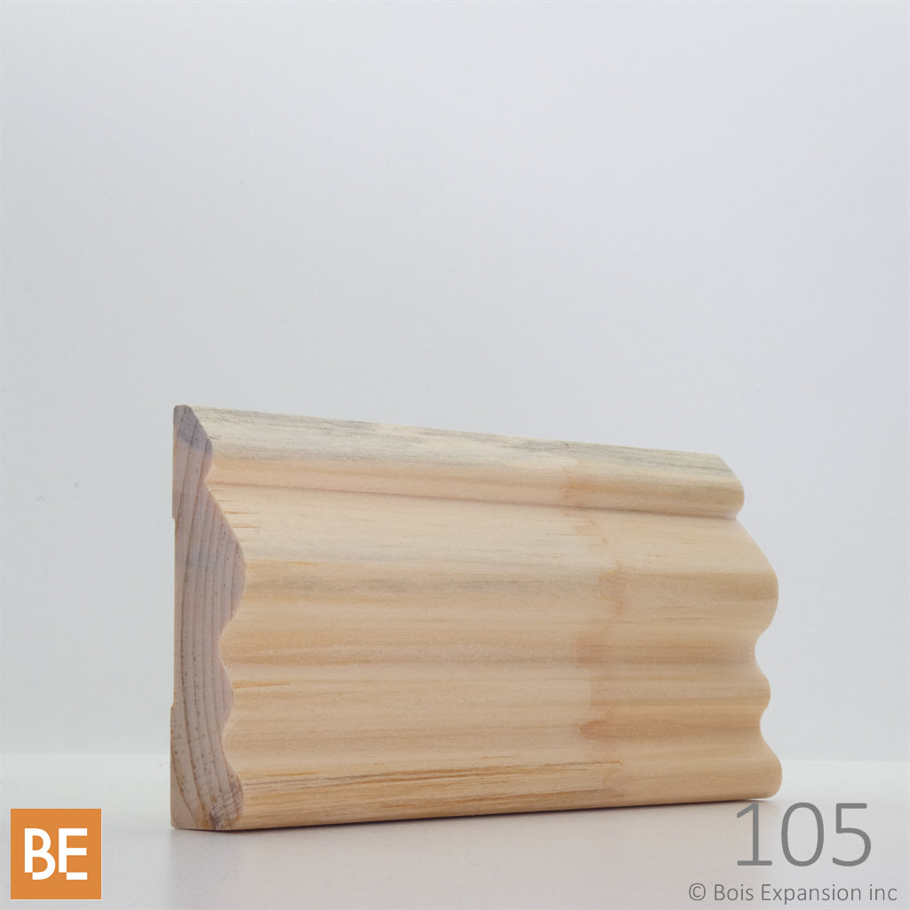 Cadrage en bois - 105 Château - 3/4 x 2-3/4 - Pin blanc jointé | Wood Casing - 105 Château - 3/4 x 2-3/4 - Jointed White Pine