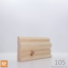 Cadrage en bois - 105 Château - 3/4 x 2-3/4 - Pin blanc noueux | Wood Casing - 105 Château - 3/4 x 2-3/4 - Knotty White Pine