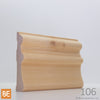 Cadrage en bois - 106 Canadien - 3/4 x 3-1/2 - Pin blanc noueux | Wood Casing - 106 Canadian - 3/4 x 3-1/2 - Knotty White Pine