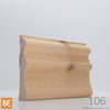 Cadrage en bois - 106 Canadien - 3/4 x 3-1/2 - Pin blanc noueux | Wood Casing - 106 Canadian - 3/4 x 3-1/2 - Knotty White Pine