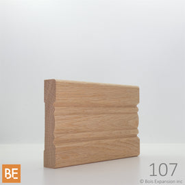 Cadrage en bois - 107 Moderne - 3/4 x 3-1/2 - Chêne rouge | Wood Casing - 107 Modern - 3/4 x 3-1/2 - Red Oak