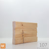 Cadrage en bois - 107 Moderne - 3/4 x 3-1/2 - Pin blanc noueux | Wood Casing - 107 Modern - 3/4 x 3-1/2 - Knotty White Pine