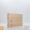 Cadrage en bois - 107 Moderne - 3/4 x 3-1/2 - Pin blanc noueux | Wood Casing - 107 Modern - 3/4 x 3-1/2 - Knotty White Pine