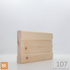 Cadrage en bois - 107 Moderne - 3/4 x 3-1/2 - Pin blanc noueux | Wood Casing - 107 Modern - 3/4 x 3-1/2 - Knotty White Pine