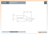 Cadrage en bois - 109B Italien - 3/4 x 3-1/4 - Dessin technique | Wood Casing - 109B Italian - 3/4 x 3-1/4 - Technical drawing