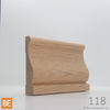 Cadrage en bois - 118 - 3/4 x 3-1/2 - Chêne rouge | Wood Casing - 118 - 3/4 x 3-1/2 - Red Oak