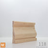 Cadrage en bois - 118 - 3/4 x 3-1/2 - Pin blanc jointé | Wood Casing - 118 - 3/4 x 3-1/2 - Jointed White Pine