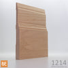 Plinthe en bois - 1214 Française - 3/4 x 7-1/4 - Chêne rouge | Wood baseboard - 1214 French - 3/4 x 7-1/4 - Red oak