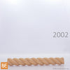 Moulure torsadée en bois - 2002 Corde - 9/32 x 11/16 - Chêne rouge | Wood rope moulding - 2002 - 9/32 x 11/16 - Red oak