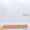 Moulure torsadée en bois - 2002 Corde - 9/32 x 11/16 - Chêne rouge | Wood rope moulding - 2002 - 9/32 x 11/16 - Red oak