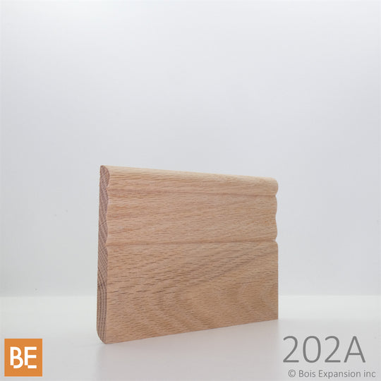 Plinthe en bois - 202A Réversible régulière et coloniale - 5/16" x 3-1/2"