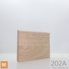 Plinthe en bois réversible - 202A côté Colonial - 3/8 x 3-1/2 - Érable | Reversible Wood Baseboard - 202A Colonial side - 3/8 x 3-1/2 - Maple